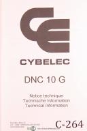 Cybelec DNC 10 G, Technical Information, Technique Technische Manual Year (1995)
